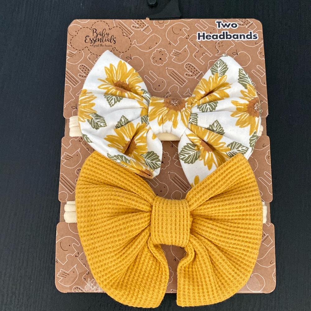 Two headbands for infant girls